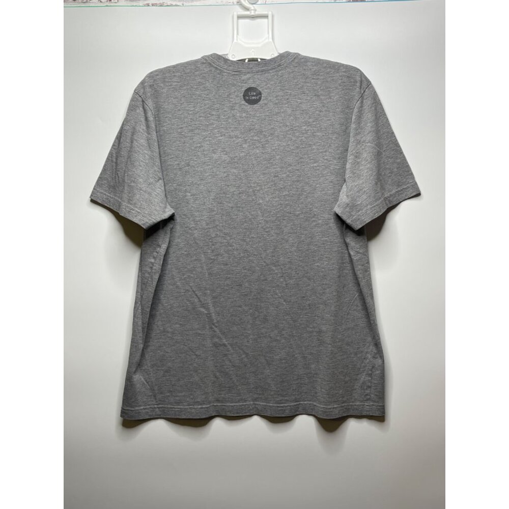 Life is Good Logo Crusher Tee T-Shirt Anchors XL Grey Navy - Picture 6 of 6